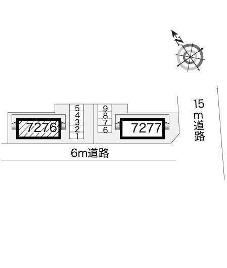 パレスフィオーレⅠ(7276)の駐車配置図