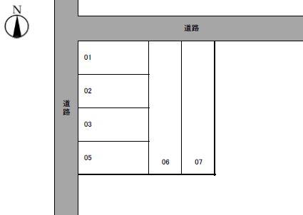 山崎ﾊﾟｰｸの駐車配置図