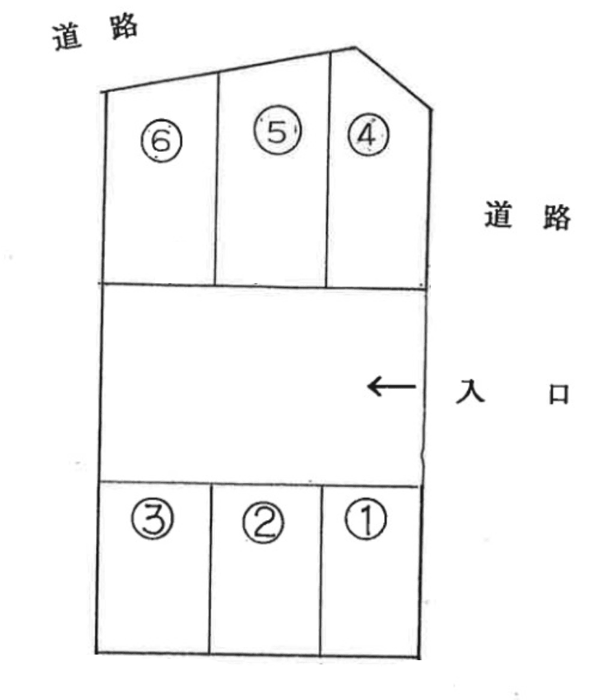 57.長谷川ガレージの駐車配置図