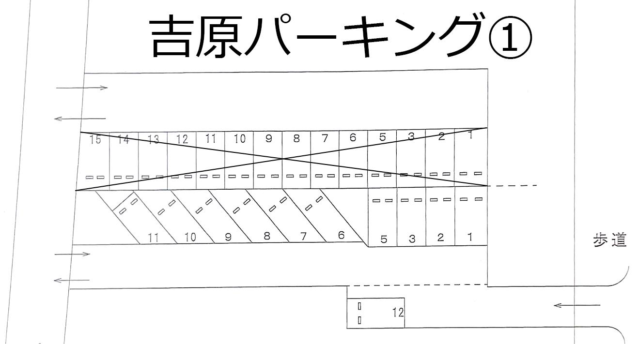 吉原パーキング①の駐車配置図