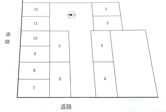 佐川七日町駐車場の駐車配置図