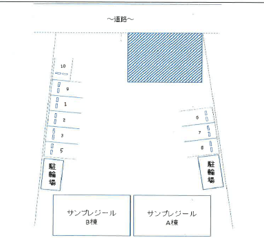 サンプレジールの駐車配置図