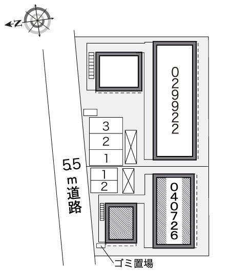 ウェルスｔｅｎⅡ(40726)の駐車配置図