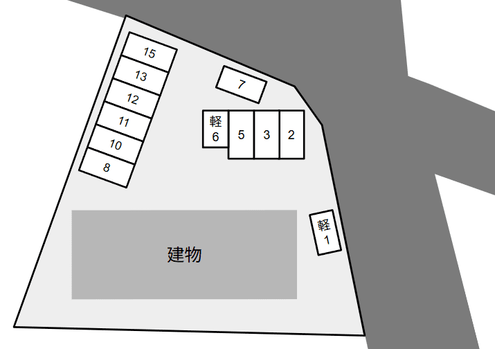 Ｌｉｖｅ　Ｆｌａｔの駐車配置図