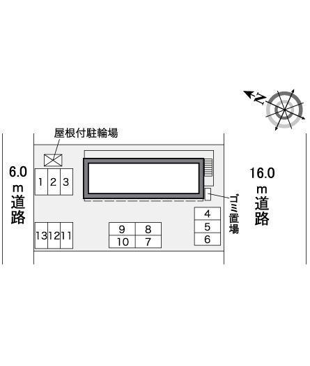 プレミール上野Ⅱ(36885)の駐車配置図