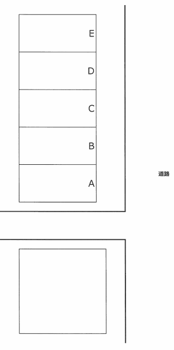武蔵ケ丘6丁目パーキングⅡの駐車配置図
