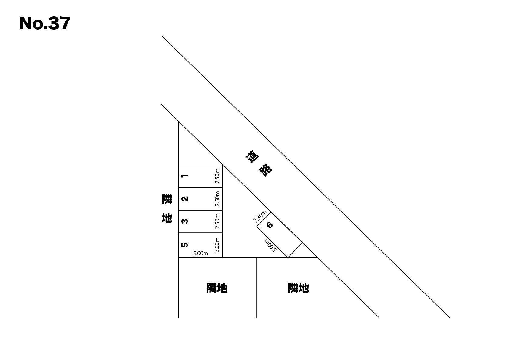 千葉駐車場（No.37）の駐車配置図