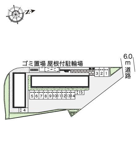 嵯峨野(42634)の駐車配置図