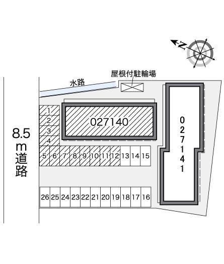 ＶｅｇｅｔａｂｌｅＹ(27140)の駐車配置図