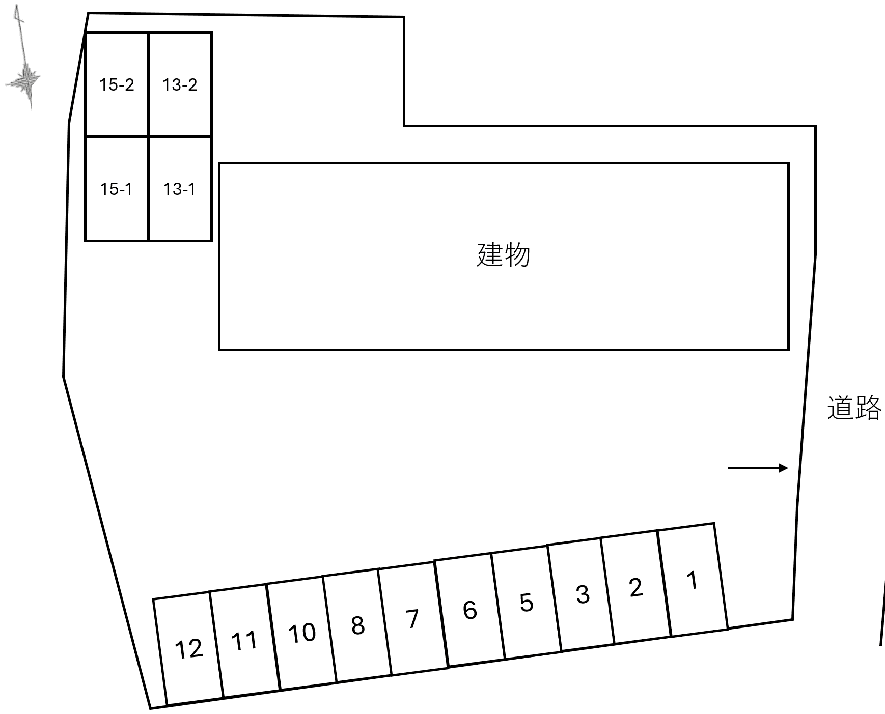ドミールの駐車配置図