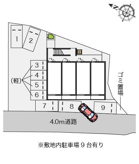 クレイノダイショウハウスⅡ(56076)の駐車配置図