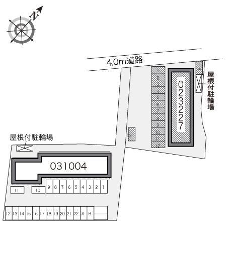 クレール(23227)の駐車配置図