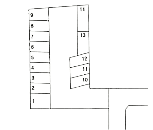 スマイルパーク古田栄89の駐車配置図