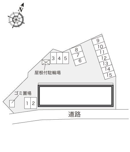 ソレーユ(23836)の駐車配置図