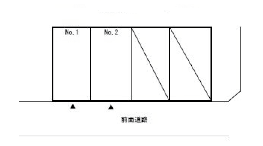東藤沢6丁目岡村駐車場の駐車配置図