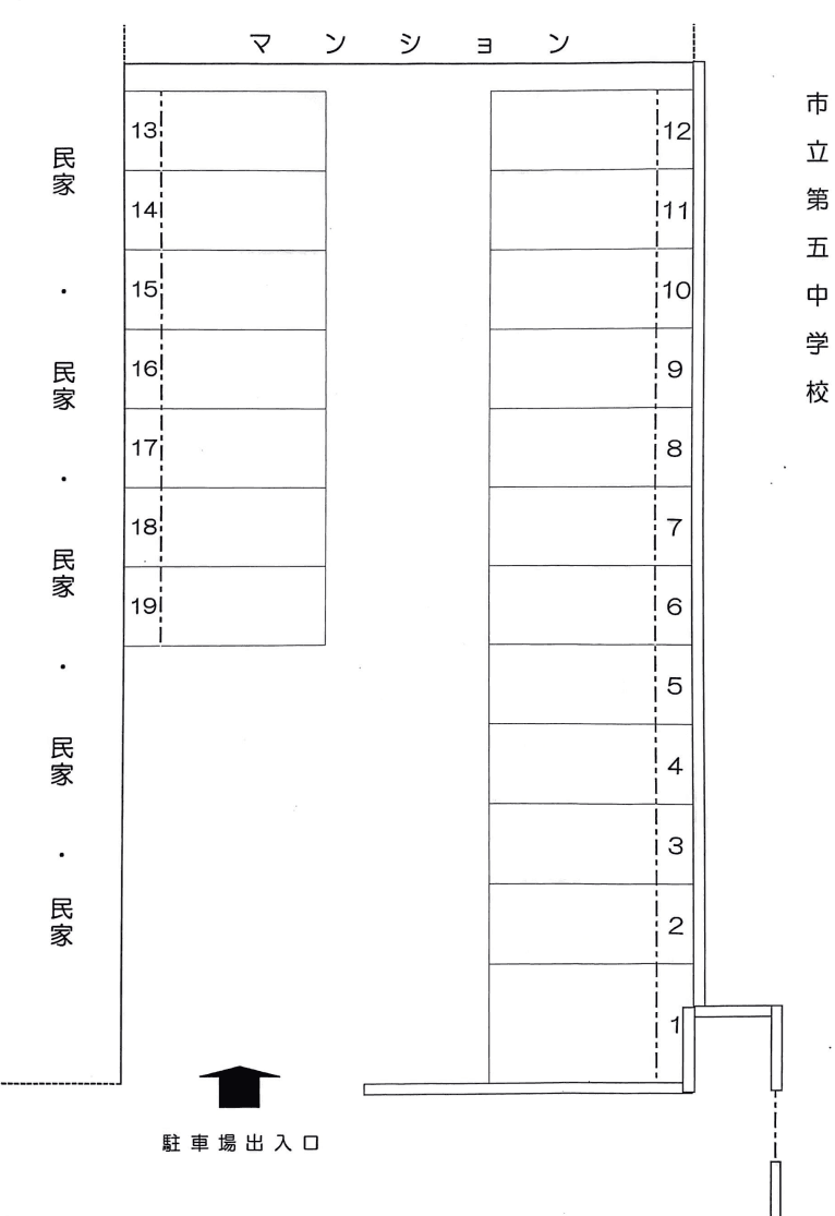 JA村山－３の駐車配置図