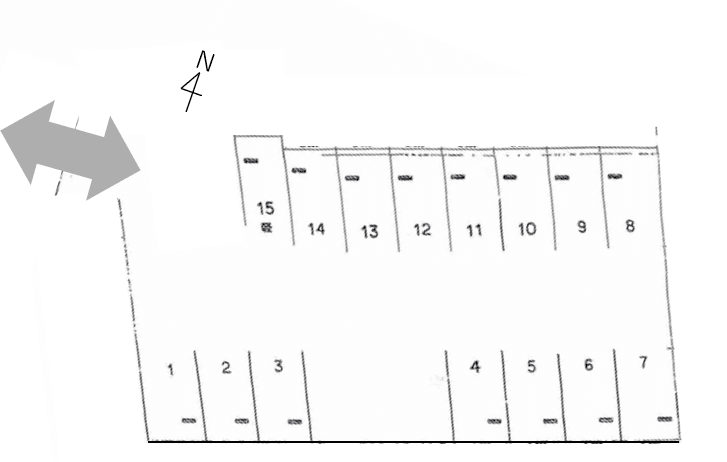 竹原駐車場（山口）の駐車配置図