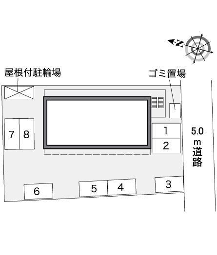 玉楽(36372)の駐車配置図
