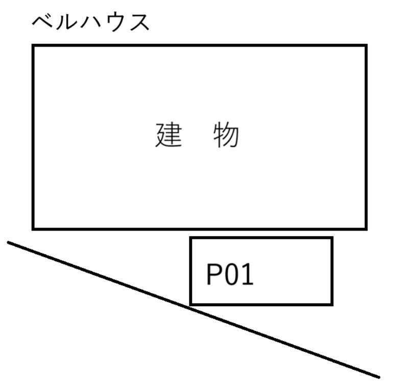 ベルハウスの駐車配置図