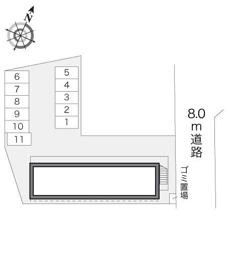 オリーブ(20220)の駐車配置図