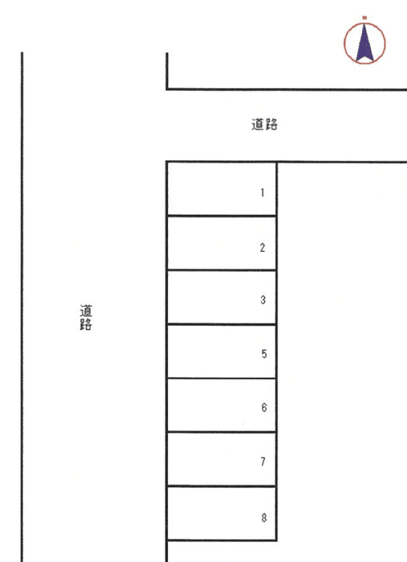 荘園町駐車場の駐車配置図