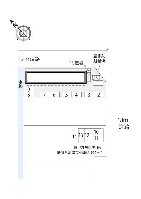 ＣａｓａＬｉｏｒｅ(16376)　敷地外駐車場の駐車配置図
