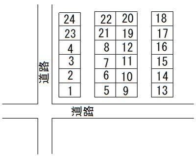 和田町鈴木パーキングの駐車配置図