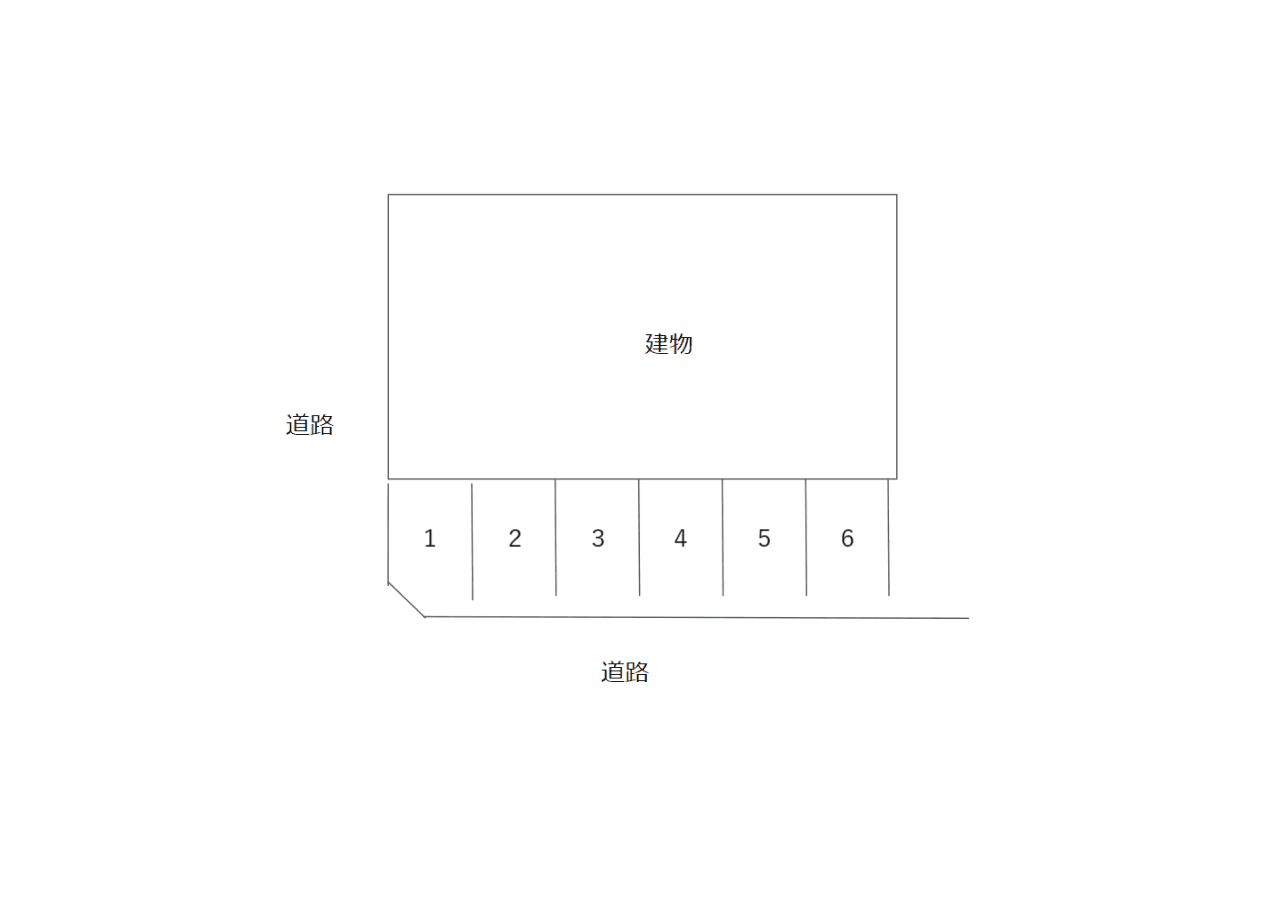 安城市　東栄町5丁目駐車場の駐車配置図