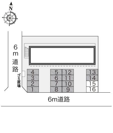ひまわり(17205)の駐車配置図
