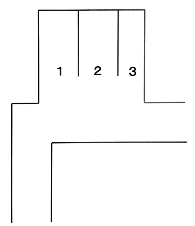 高砂６−１３駐車場の駐車配置図