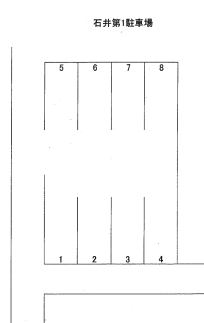 石井第１駐車場の駐車配置図