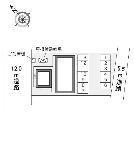 レクレドール(29174)の駐車配置図