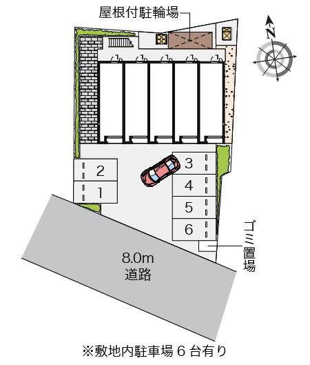 ソレーユ三木(55331)の駐車配置図