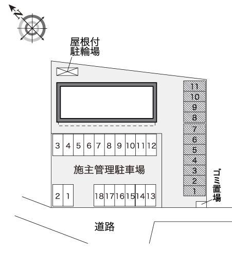 グラン　ジャルダン(32146)の駐車配置図