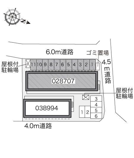 ＳＵＮ　ＲＯＹＡＬ(28707)の駐車配置図