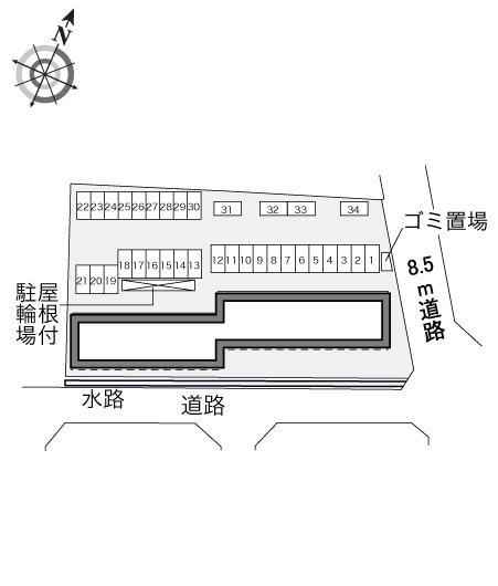 彦根(34292)の駐車配置図