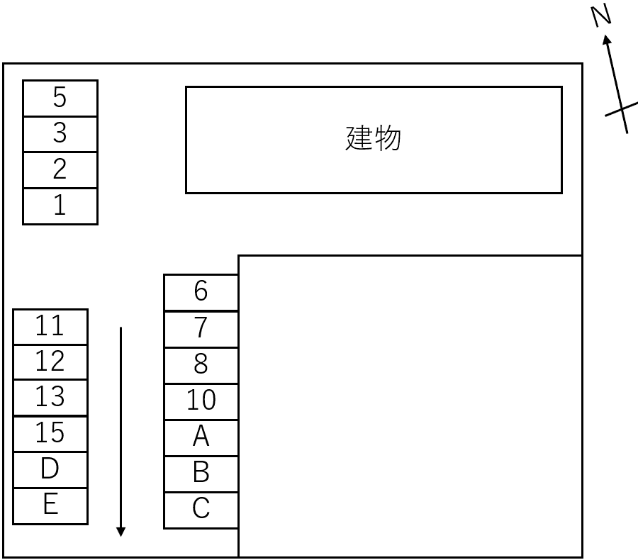 Ｌｏｖｉｓｔａの駐車配置図