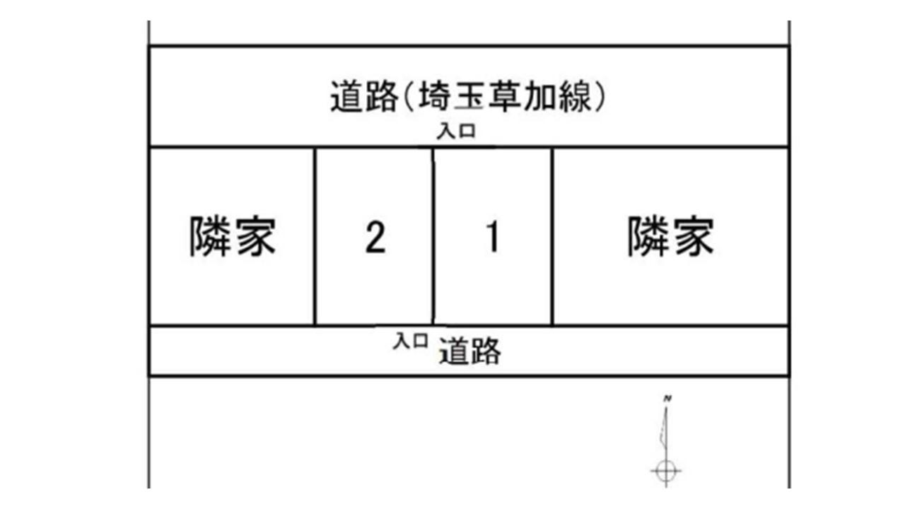 花栗1丁目駐車場の駐車配置図