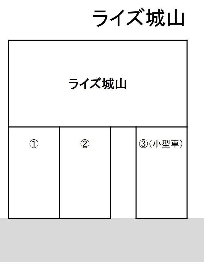 ライズ城山の駐車配置図