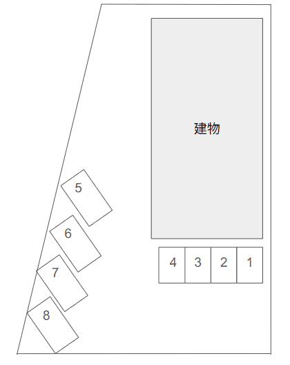ポップス月極駐車場の駐車配置図