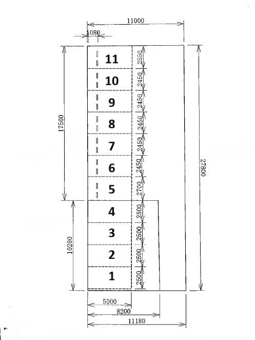 <短期前提>翠5丁目ガレージの駐車配置図