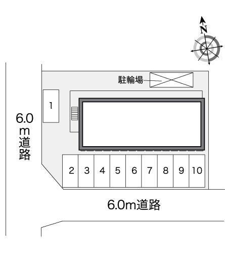 アネックス白鷺(26656)の駐車配置図