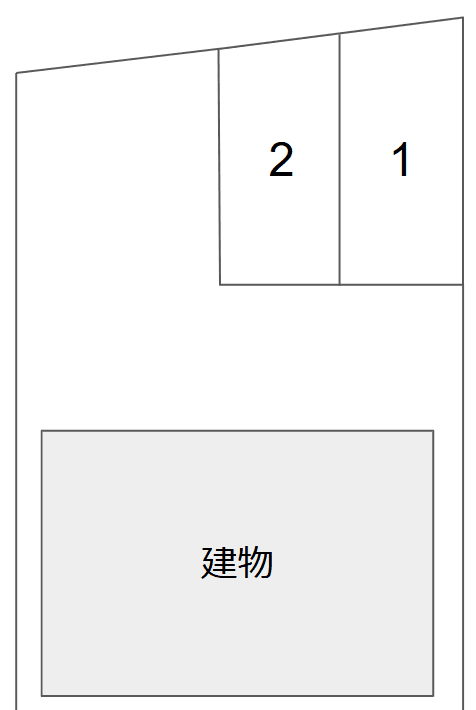津金駐車場の駐車配置図