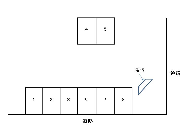 櫻井駐車場の駐車配置図