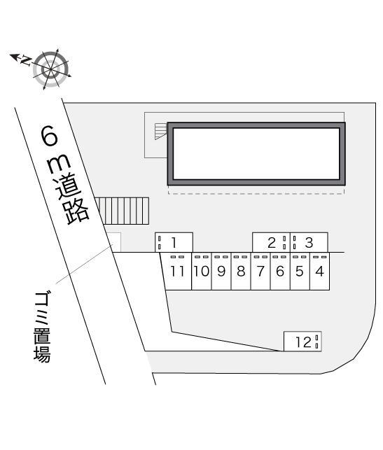 ピュア(17492)の駐車配置図