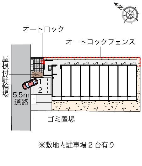 クレイノプレシャス　ＳＲＫ(55758)の駐車配置図