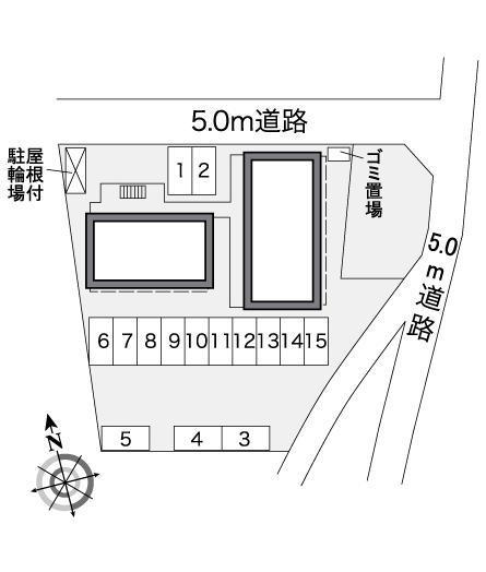 御堀(27165)の駐車配置図