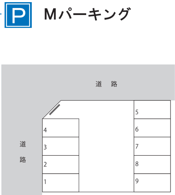 Ｍパーキングの駐車配置図