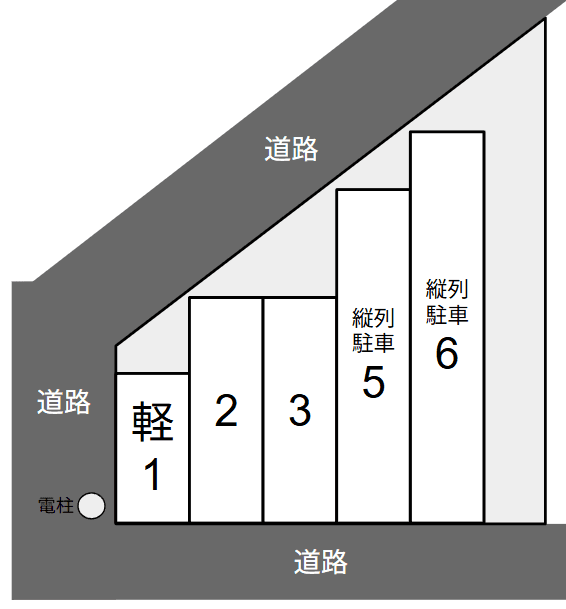 第３シマヤパーキングの駐車配置図