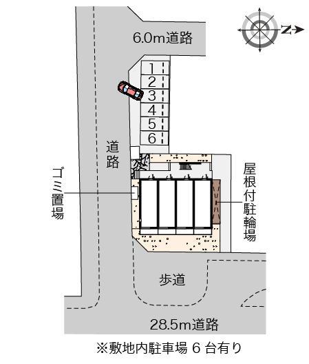 ミランダヴィーブルⅣ(56606)の駐車配置図